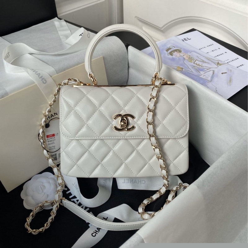 Ch*el top handle bags